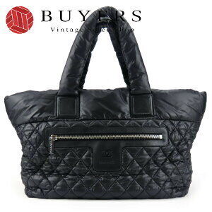 Chanel Coco Cocoon Tote Bag Black Nylon Mark